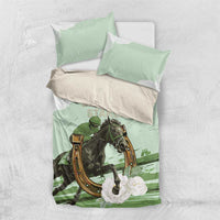 158th Anniversary Belmont Horse Racing Bedding Set Run for the Carnations