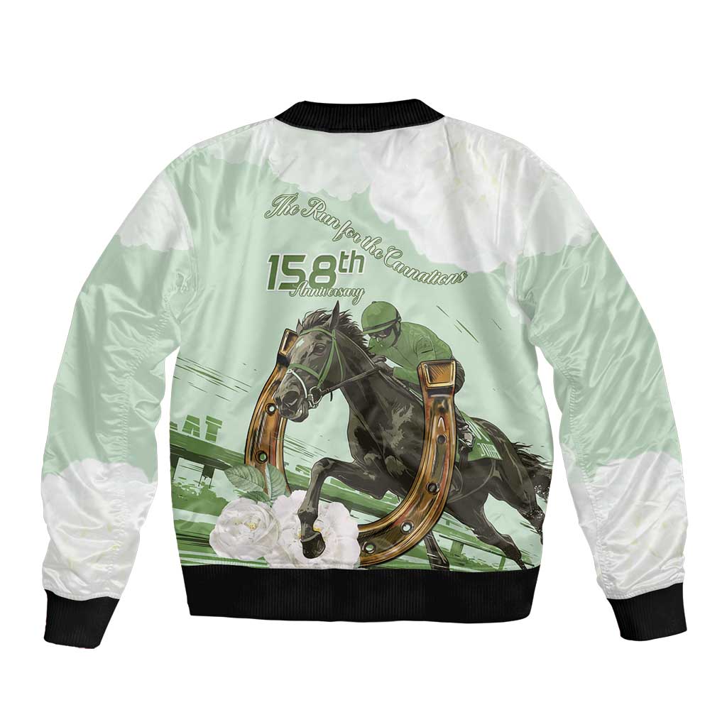 158th Anniversary Belmont Horse Racing Bomber Jacket Run for the Carnations