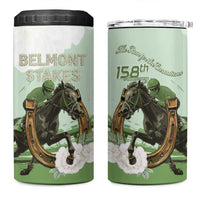 158th Anniversary Belmont Horse Racing 4 in 1 Can Cooler Tumbler Run for the Carnations