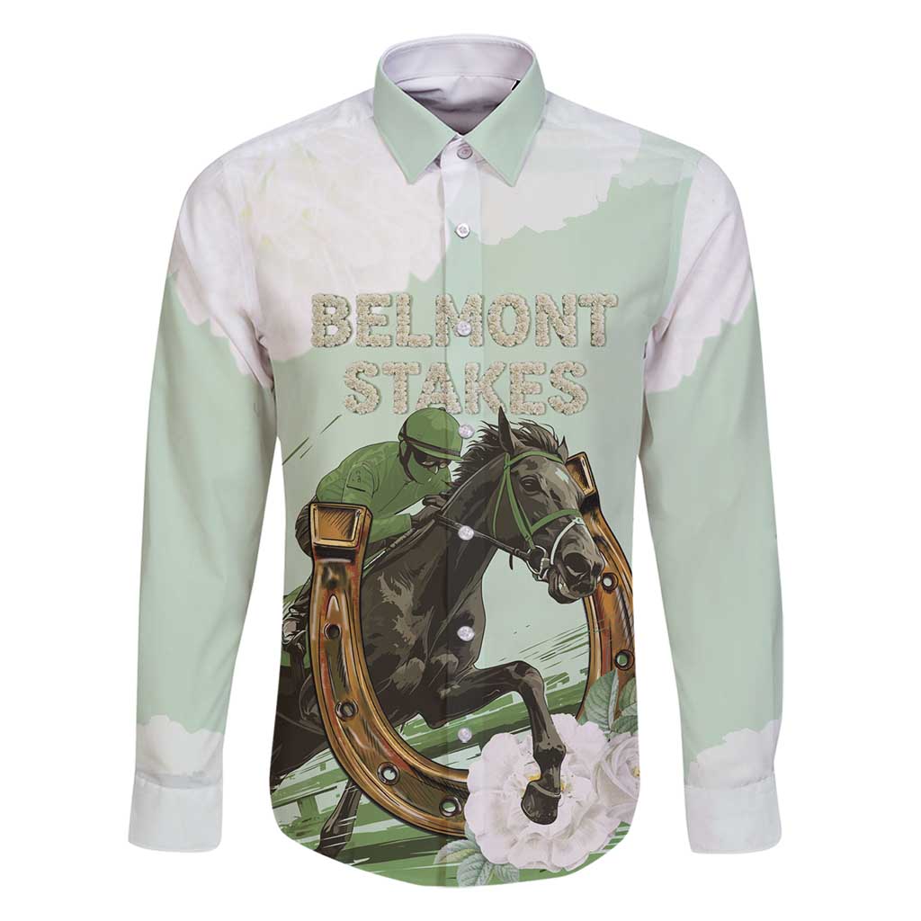 158th Anniversary Belmont Horse Racing Family Matching Mermaid Dress and Hawaiian Shirt Run for the Carnations