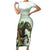 158th Anniversary Belmont Horse Racing Family Matching Short Sleeve Bodycon Dress and Hawaiian Shirt Run for the Carnations