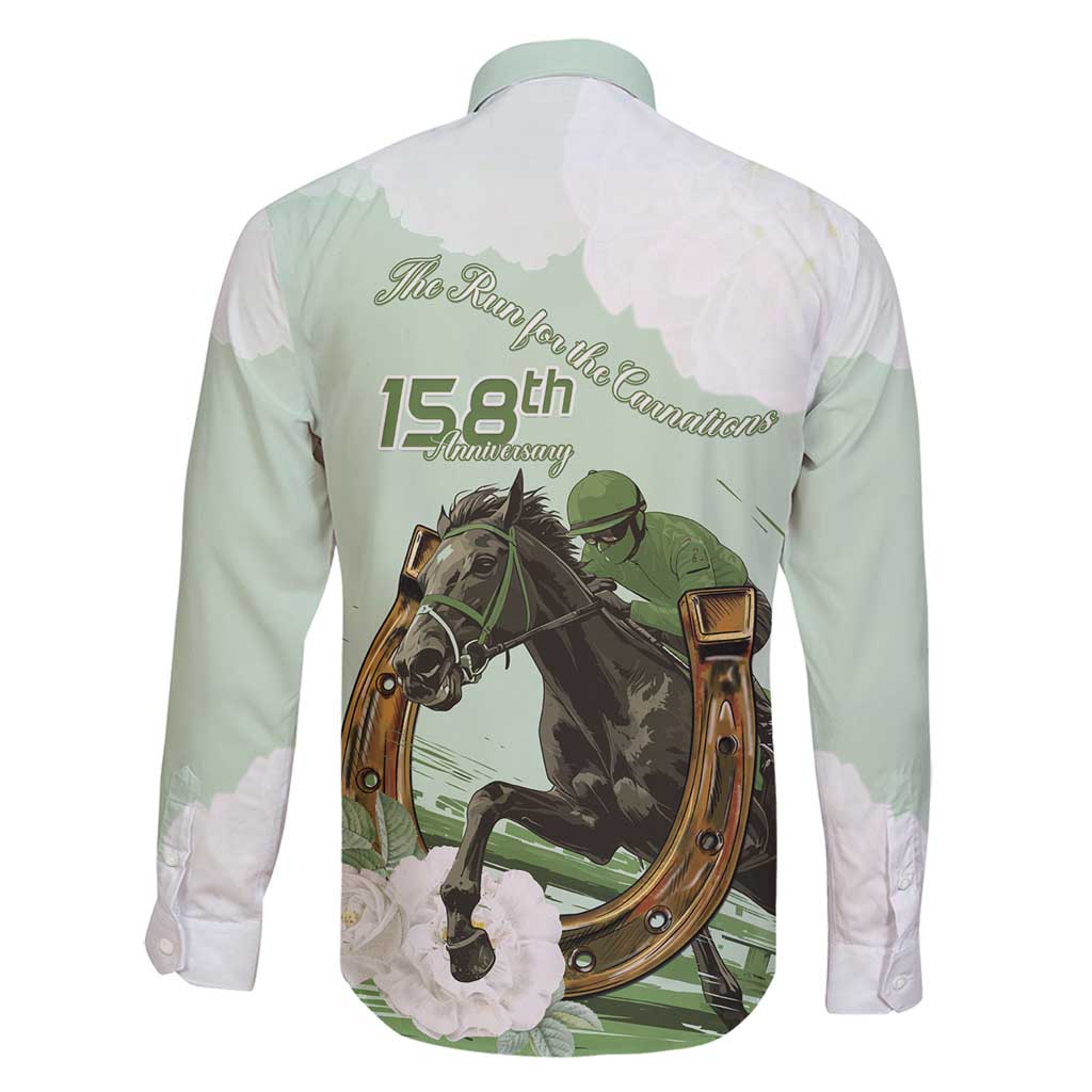 158th Anniversary Belmont Horse Racing Family Matching Tank Maxi Dress and Hawaiian Shirt Run for the Carnations