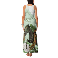 158th Anniversary Belmont Horse Racing Family Matching Tank Maxi Dress and Hawaiian Shirt Run for the Carnations