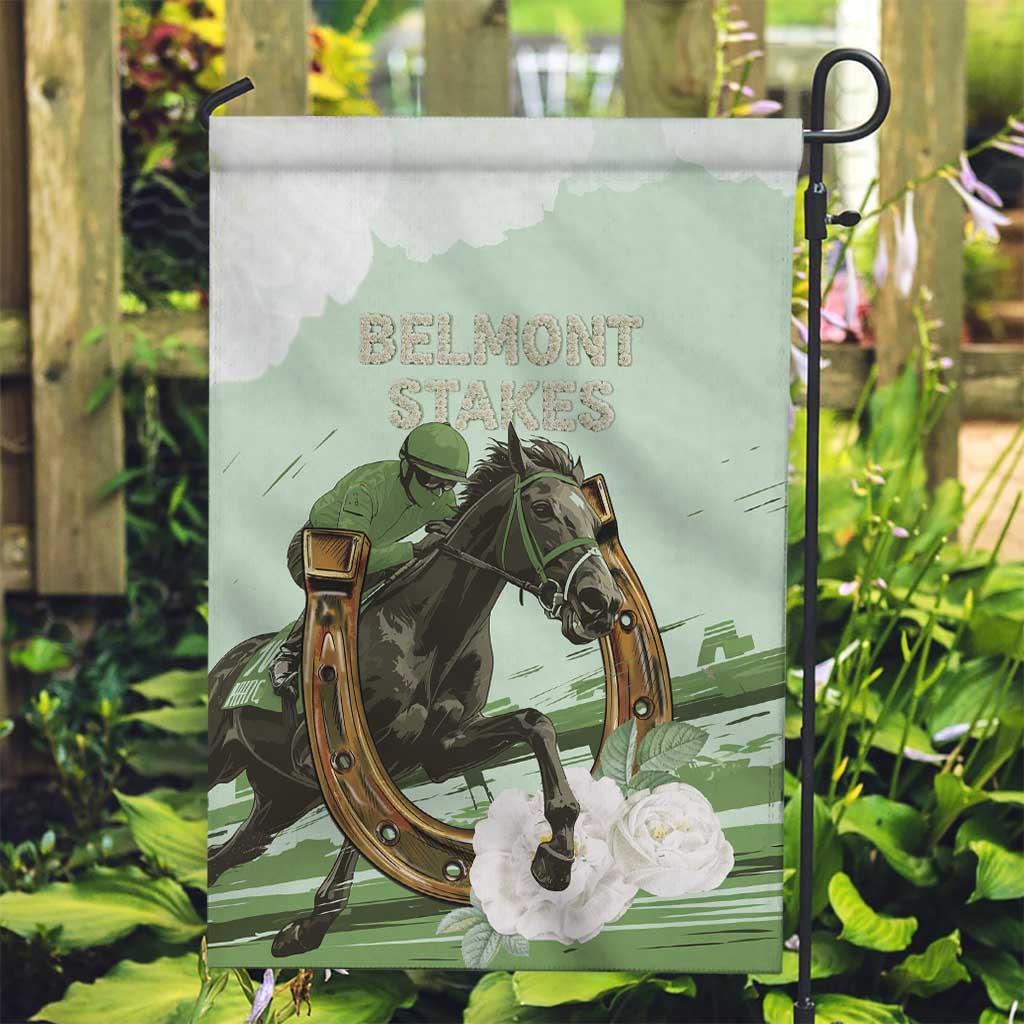 158th Anniversary Belmont Horse Racing Garden Flag Run for the Carnations