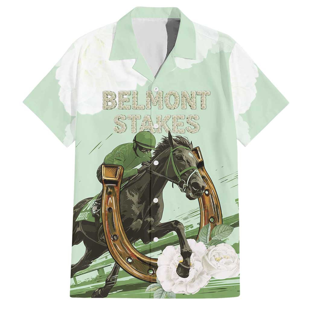 158th Anniversary Belmont Horse Racing Hawaiian Shirt Run for the Carnations