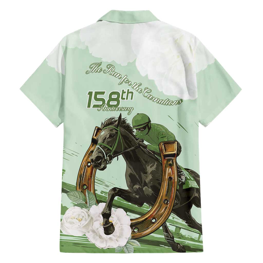 158th Anniversary Belmont Horse Racing Hawaiian Shirt Run for the Carnations