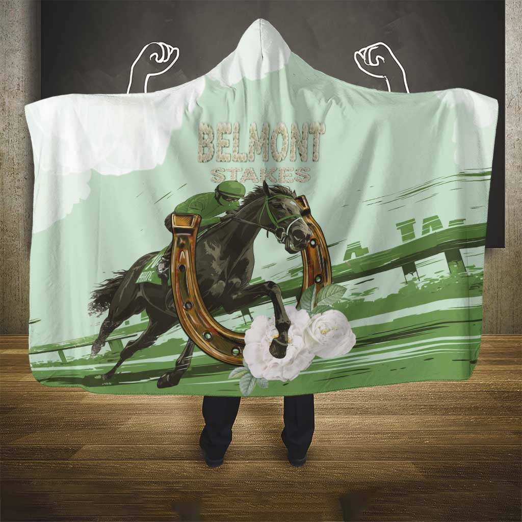 158th Anniversary Belmont Horse Racing Hooded Blanket Run for the Carnations