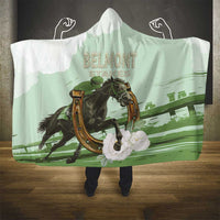 158th Anniversary Belmont Horse Racing Hooded Blanket Run for the Carnations