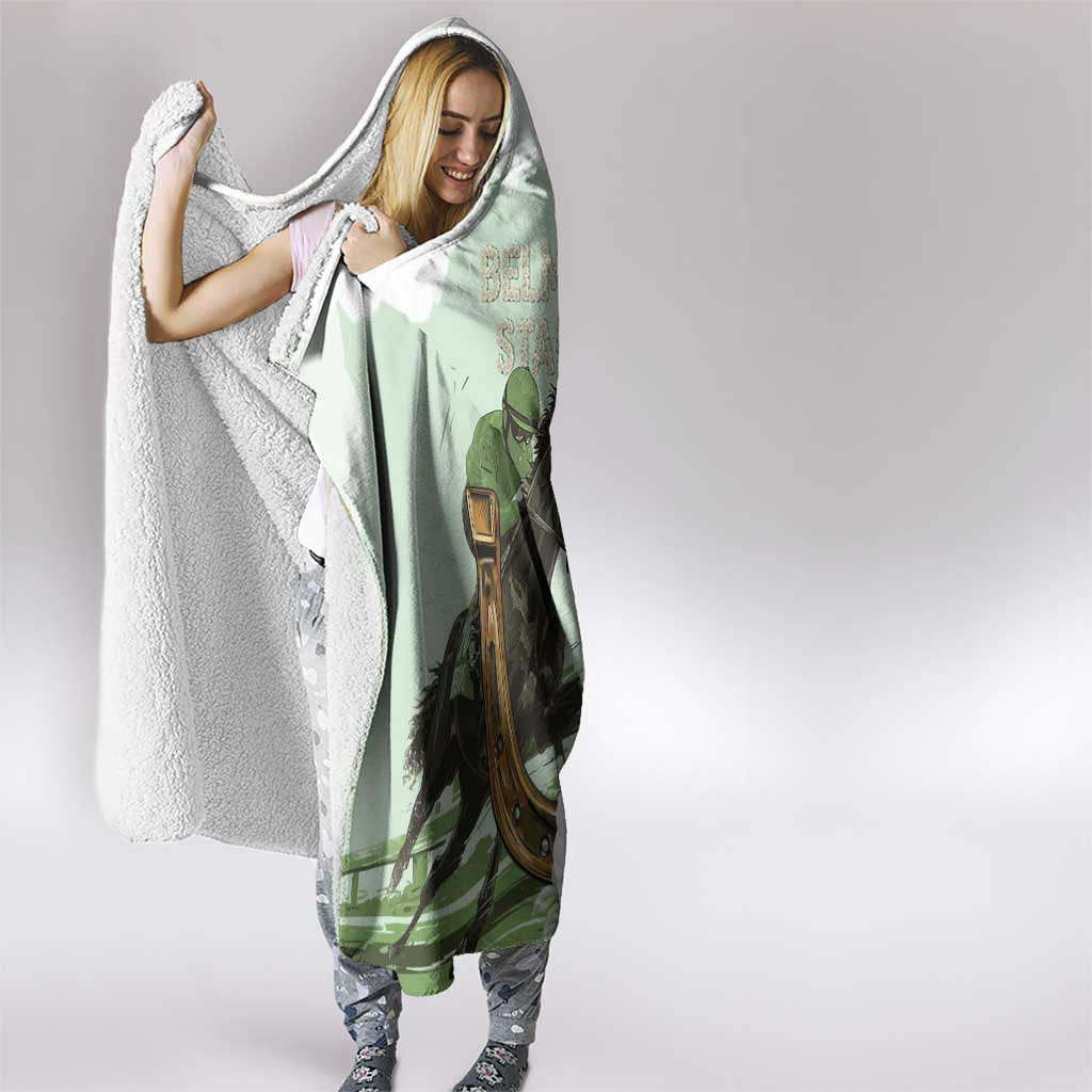 158th Anniversary Belmont Horse Racing Hooded Blanket Run for the Carnations