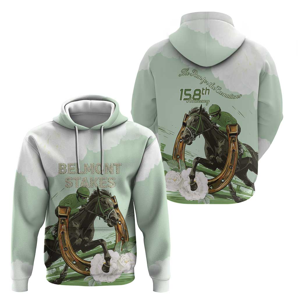 158th Anniversary Belmont Horse Racing Hoodie Run for the Carnations