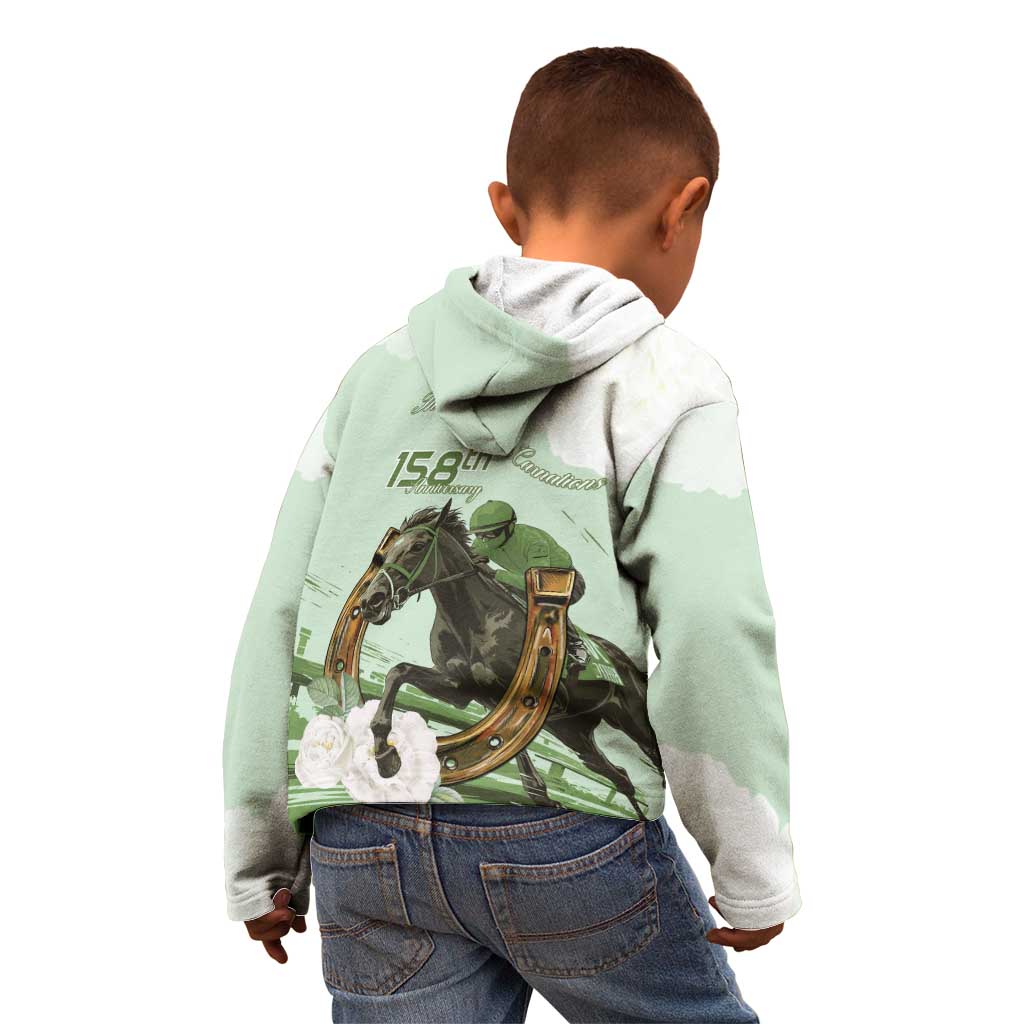 158th Anniversary Belmont Horse Racing Kid Hoodie Run for the Carnations