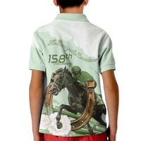 158th Anniversary Belmont Horse Racing Kid Polo Shirt Run for the Carnations