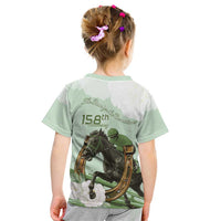 158th Anniversary Belmont Horse Racing Kid T Shirt Run for the Carnations