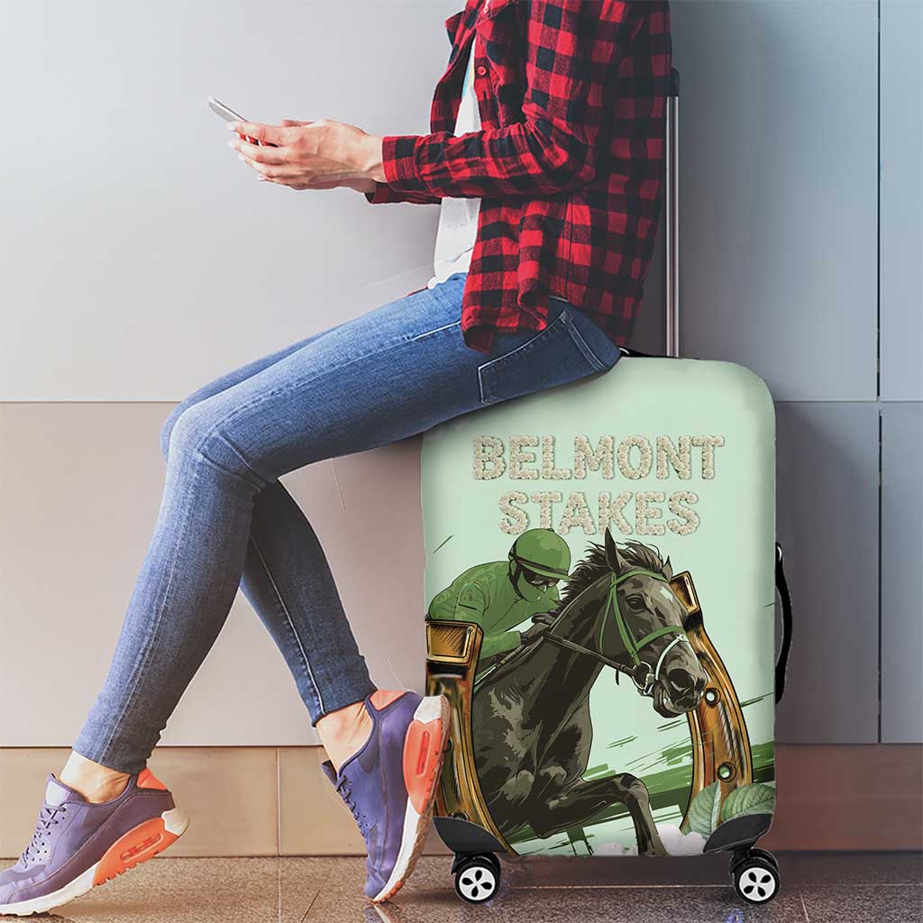 158th Anniversary Belmont Horse Racing Luggage Cover Run for the Carnations