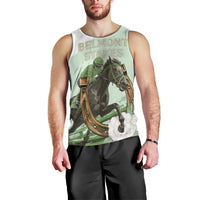 158th Anniversary Belmont Horse Racing Men Tank Top Run for the Carnations