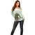 158th Anniversary Belmont Horse Racing Off Shoulder Sweater Run for the Carnations
