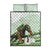 158th Anniversary Belmont Horse Racing Quilt Bed Set Run for the Carnations