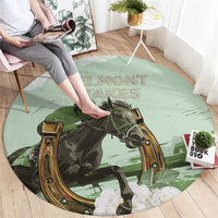 158th Anniversary Belmont Horse Racing Round Carpet Run for the Carnations