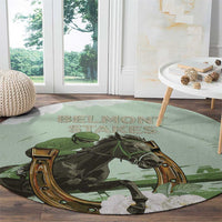 158th Anniversary Belmont Horse Racing Round Carpet Run for the Carnations