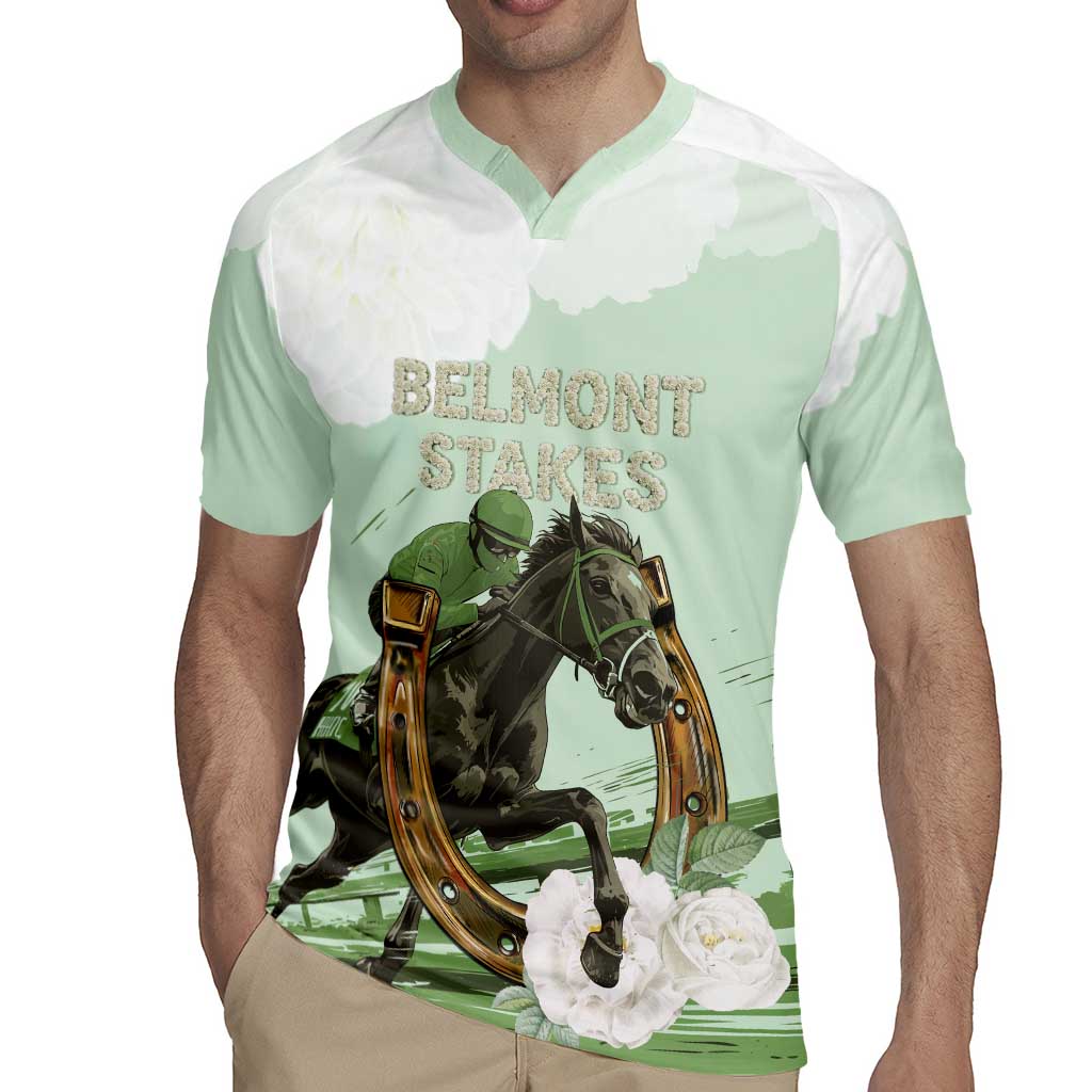 158th Anniversary Belmont Horse Racing Rugby Jersey Run for the Carnations