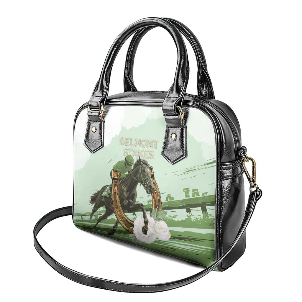158th Anniversary Belmont Horse Racing Shoulder Handbag Run for the Carnations