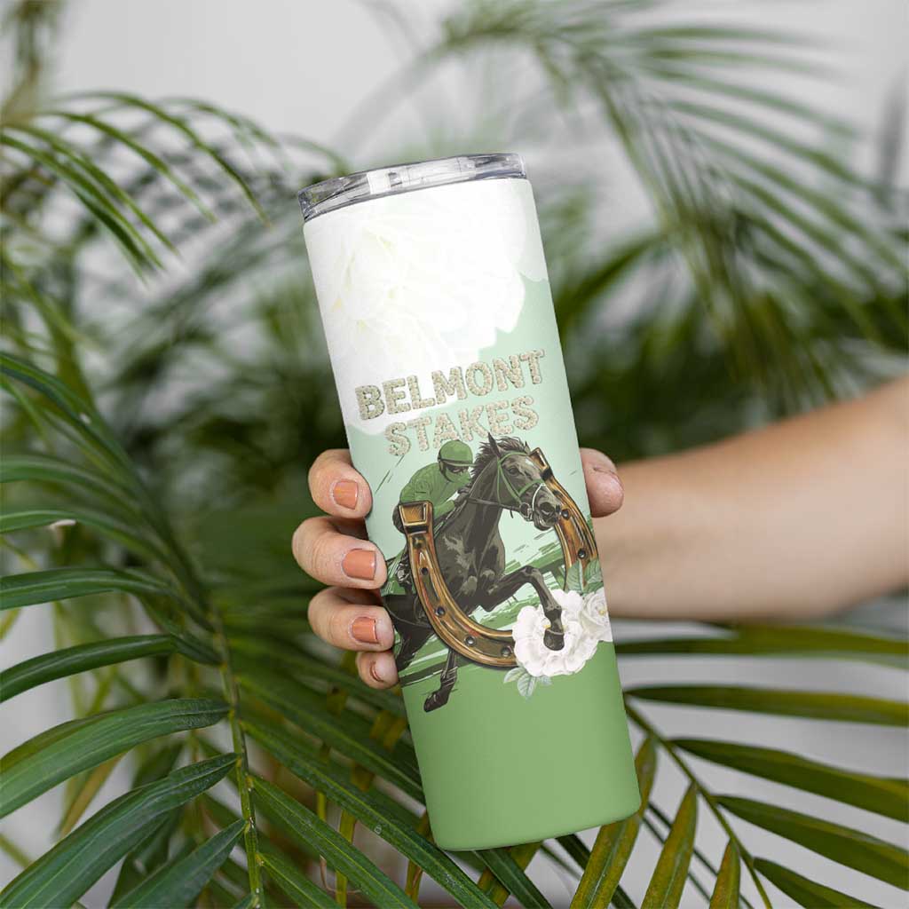 158th Anniversary Belmont Horse Racing Skinny Tumbler Run for the Carnations