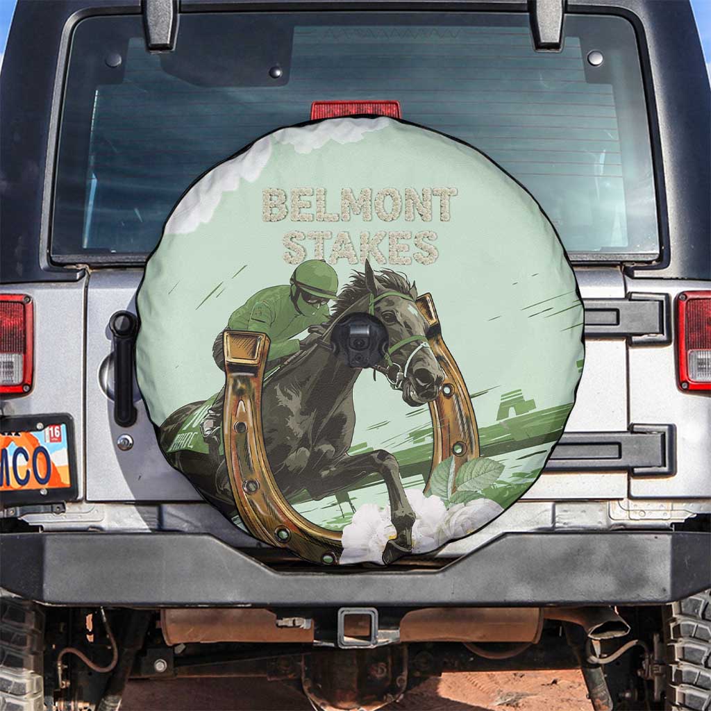 158th Anniversary Belmont Horse Racing Spare Tire Cover Run for the Carnations