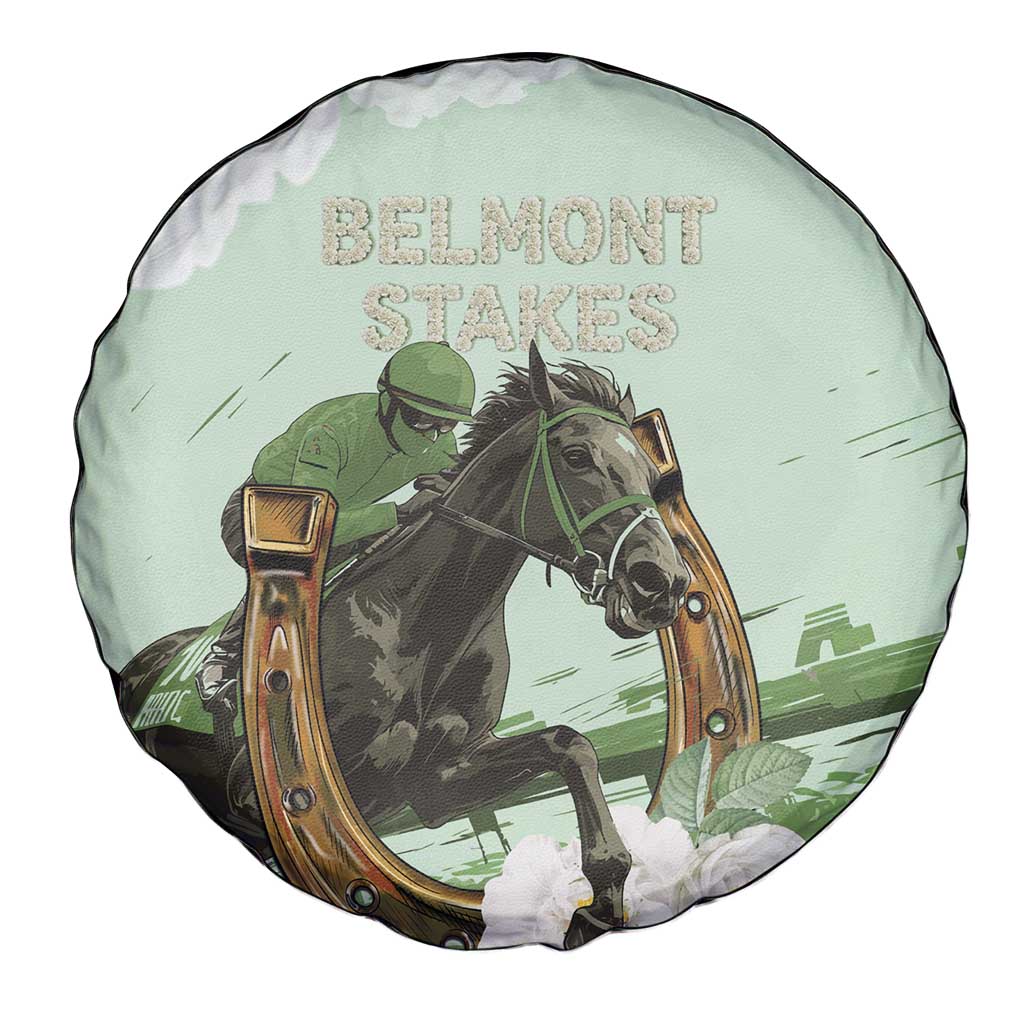158th Anniversary Belmont Horse Racing Spare Tire Cover Run for the Carnations