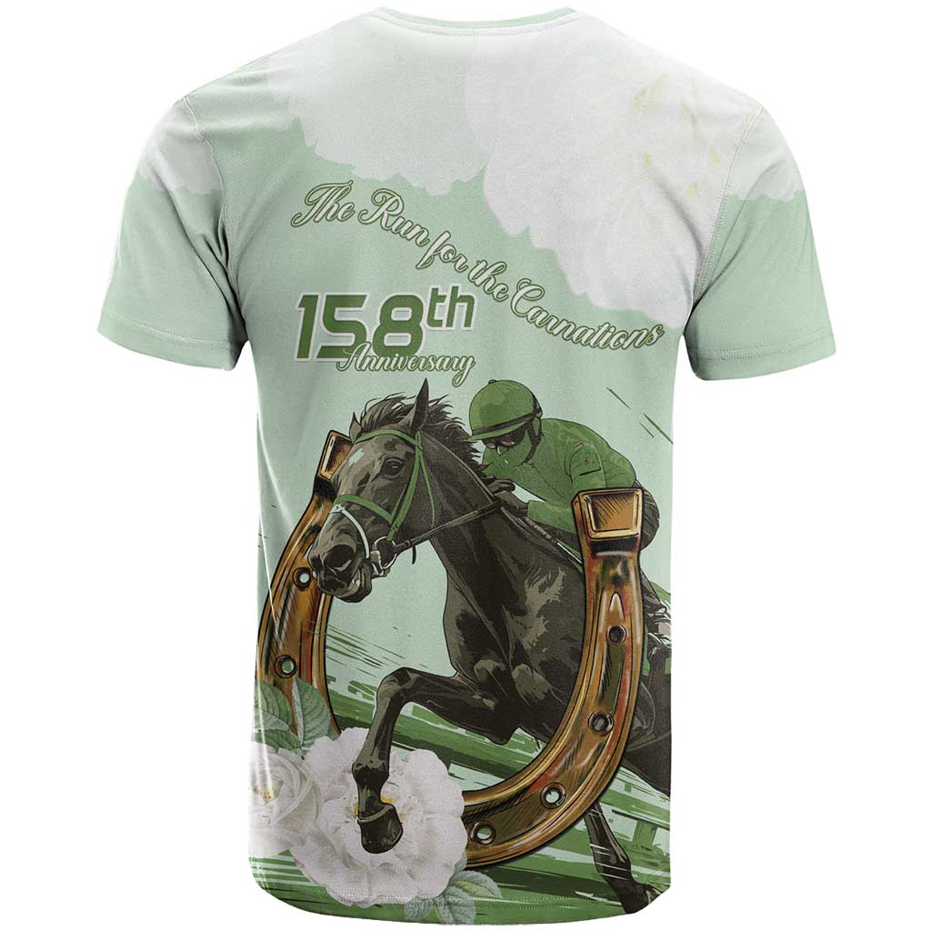 158th Anniversary Belmont Horse Racing T Shirt Run for the Carnations