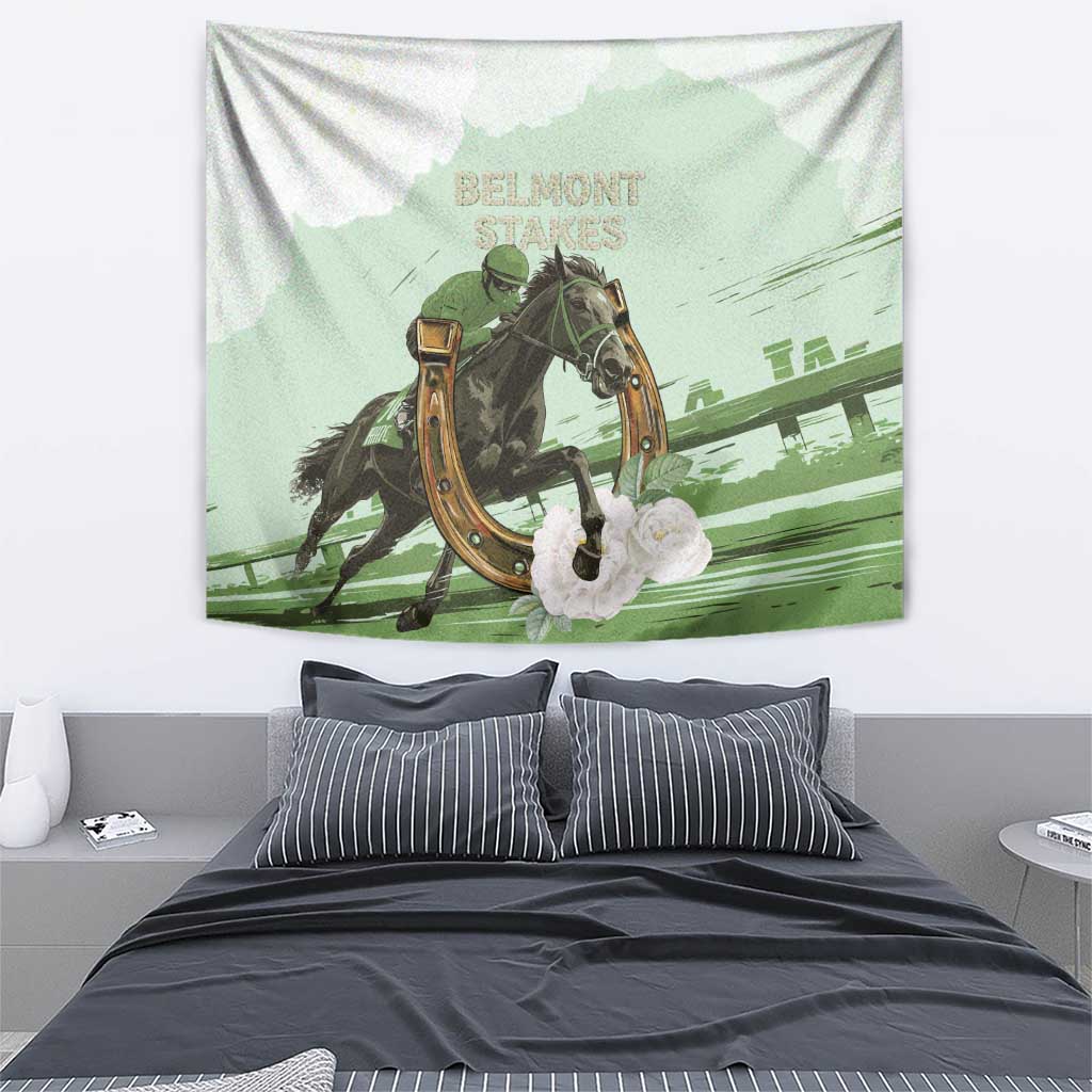 158th Anniversary Belmont Horse Racing Tapestry Run for the Carnations