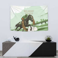 158th Anniversary Belmont Horse Racing Tapestry Run for the Carnations