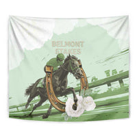 158th Anniversary Belmont Horse Racing Tapestry Run for the Carnations