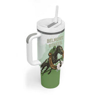 158th Anniversary Belmont Horse Racing Tumbler With Handle Run for the Carnations