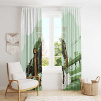 158th Anniversary Belmont Horse Racing Window Curtain Run for the Carnations