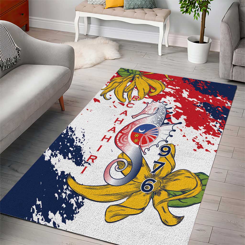 Ra Hachiri 976 Area Rug Mayotte Map With Ylang Ylang