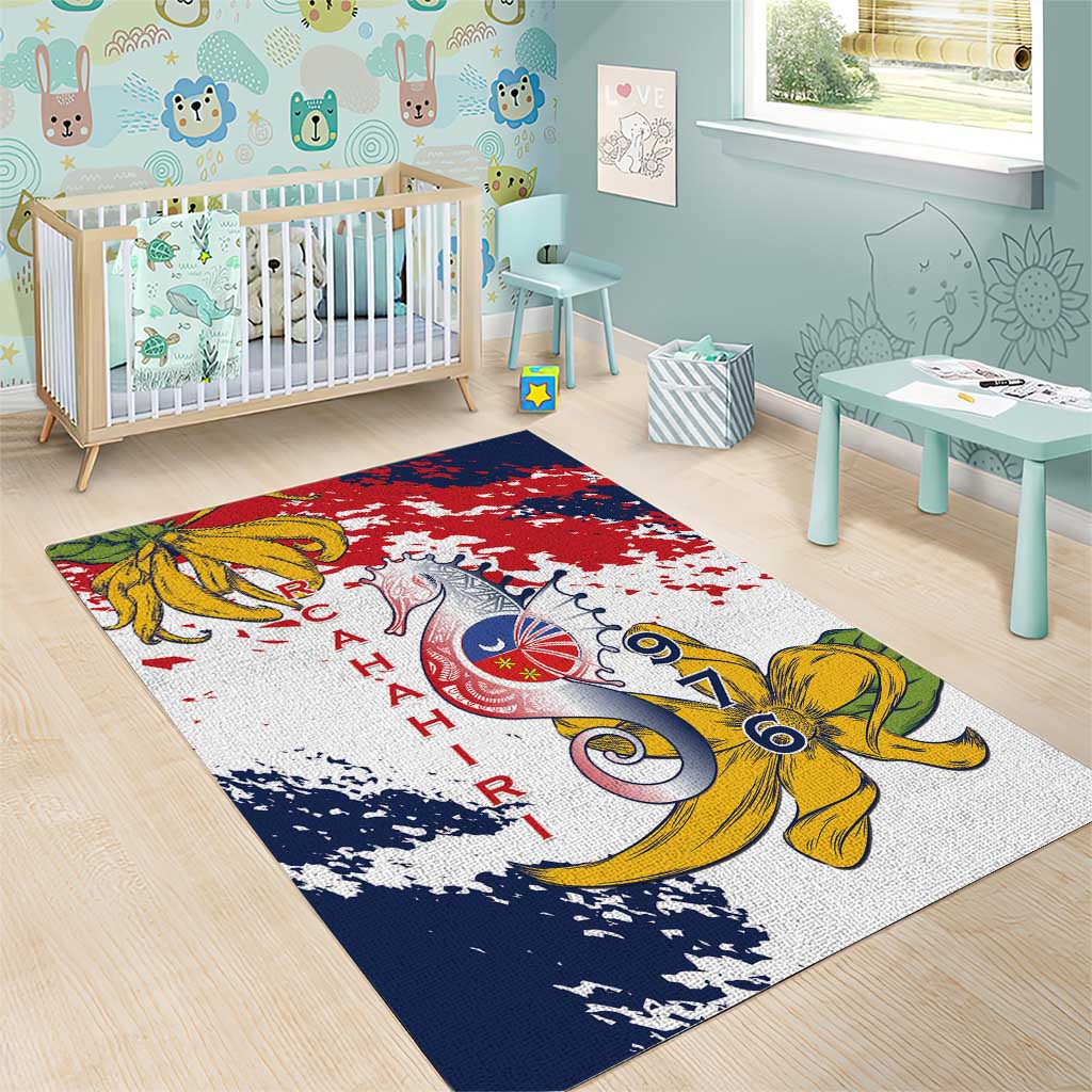 Ra Hachiri 976 Area Rug Mayotte Map With Ylang Ylang