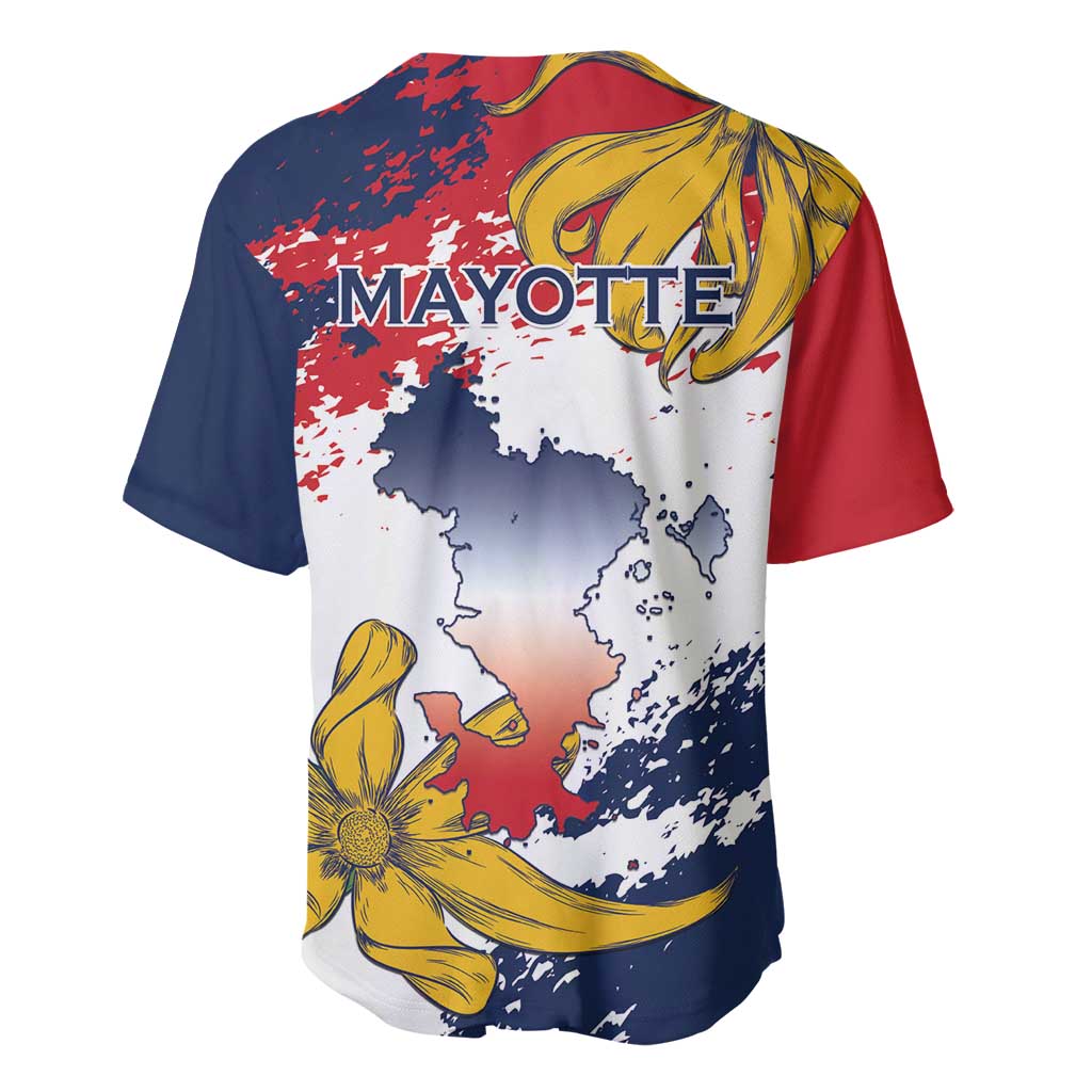 Ra Hachiri 976 Baseball Jersey Mayotte Map With Ylang Ylang