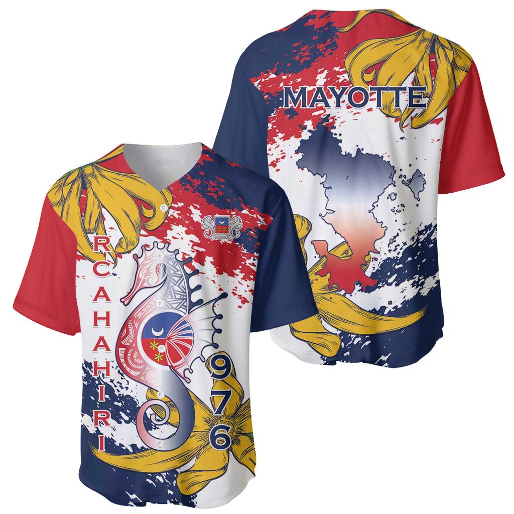 Ra Hachiri 976 Baseball Jersey Mayotte Map With Ylang Ylang