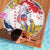 Ra Hachiri 976 Beach Blanket Mayotte Map With Ylang Ylang