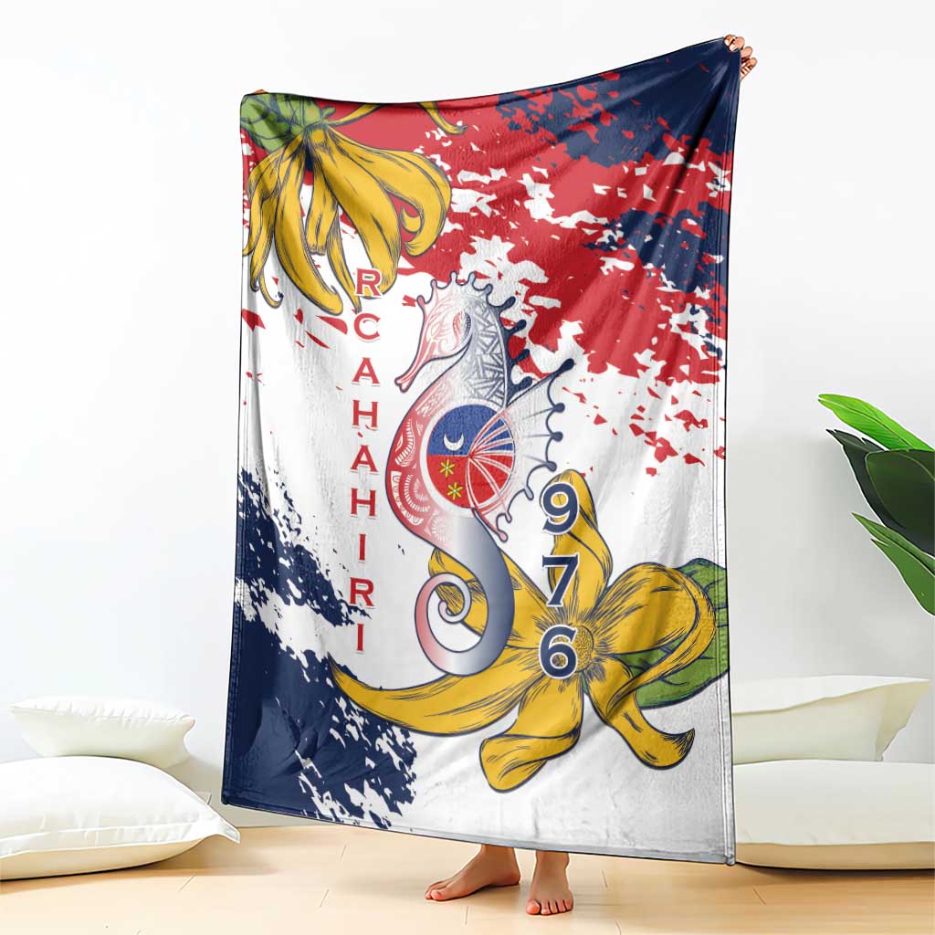 Ra Hachiri 976 Blanket Mayotte Map With Ylang Ylang
