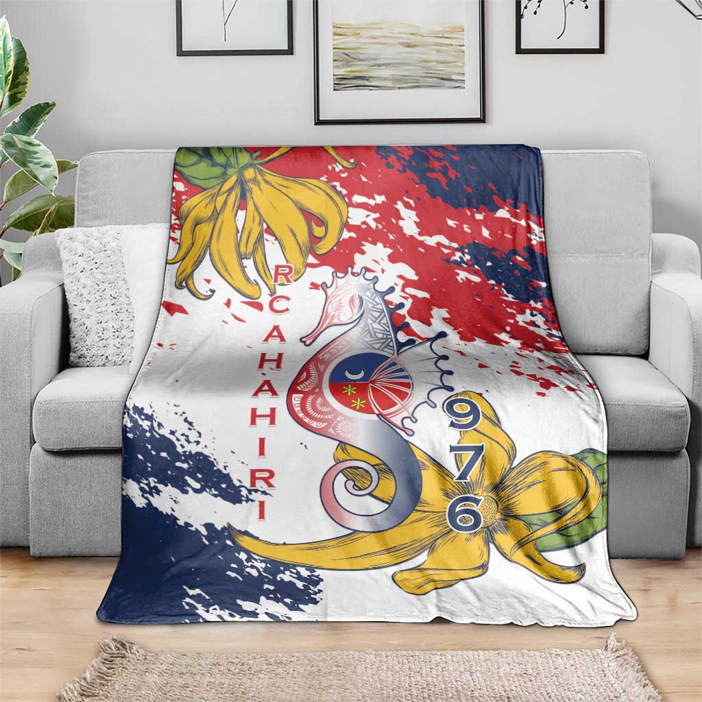 Ra Hachiri 976 Blanket Mayotte Map With Ylang Ylang