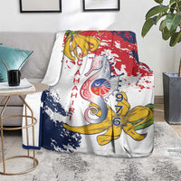 Ra Hachiri 976 Blanket Mayotte Map With Ylang Ylang