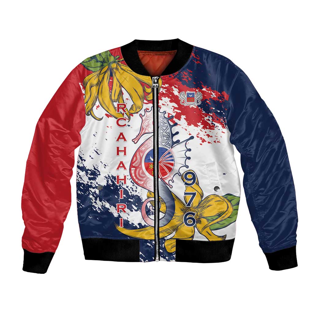 Ra Hachiri 976 Bomber Jacket Mayotte Map With Ylang Ylang