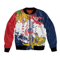 Ra Hachiri 976 Bomber Jacket Mayotte Map With Ylang Ylang