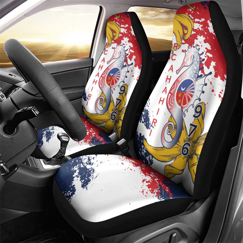 Ra Hachiri 976 Car Seat Cover Mayotte Map With Ylang Ylang
