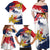 Ra Hachiri 976 Family Matching Off Shoulder Maxi Dress and Hawaiian Shirt Mayotte Map With Ylang Ylang