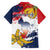 Ra Hachiri 976 Family Matching Off Shoulder Maxi Dress and Hawaiian Shirt Mayotte Map With Ylang Ylang
