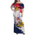 Ra Hachiri 976 Family Matching Off Shoulder Maxi Dress and Hawaiian Shirt Mayotte Map With Ylang Ylang