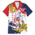 Ra Hachiri 976 Family Matching Off Shoulder Short Dress and Hawaiian Shirt Mayotte Map With Ylang Ylang