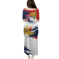 Ra Hachiri 976 Family Matching Puletasi and Hawaiian Shirt Mayotte Map With Ylang Ylang